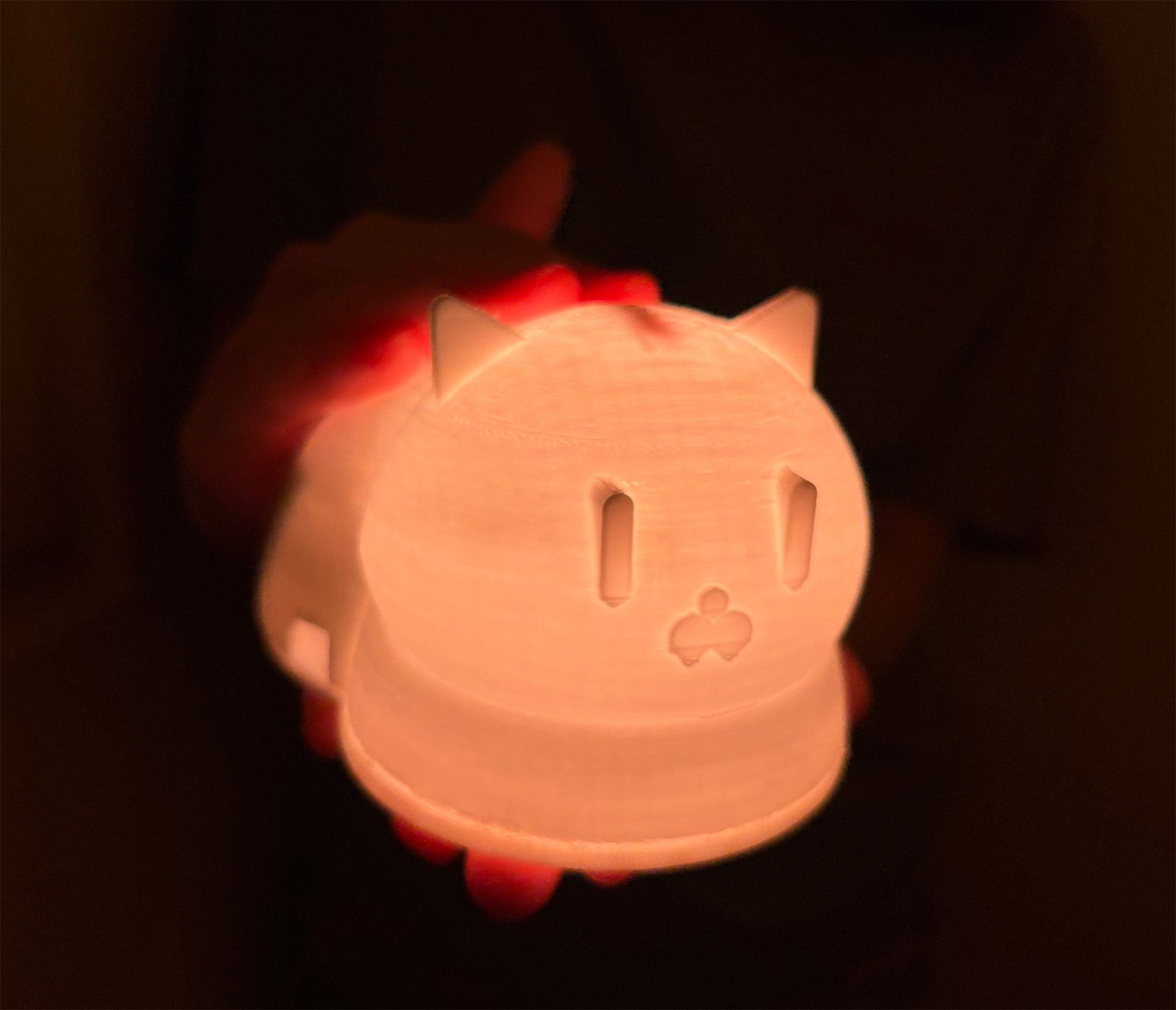 Catpanion purring in hand